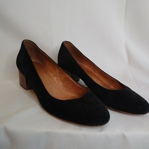 Madewell black suede pump